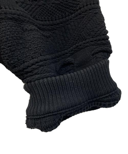 COOTIE PRODUCTIONS（クーティープロダクツ）COOTIE PRODUCTIONS (クーティープロダクツ) 3D Jacquard Solotex Knit Crew/3Dジャガードソロテックスニットクルー ブラック サイズ:SIZE Lの古着・服飾アイテム