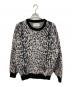 WACKO MARIA（ワコマリア）の古着「LEOPARD MOHAIR CREW NECK SWEATER/レオパード モヘア クルーネック セーター」｜グレー×ブラック