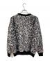 WACKO MARIA (ワコマリア) LEOPARD MOHAIR CREW NECK SWEATER/レオパード モヘア クルーネック セーター グレー×ブラック サイズ:SIZE M：27000円