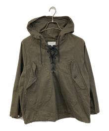 HYKE（ハイク）の古着「/レースアップデッキブルゾン」｜グリーン