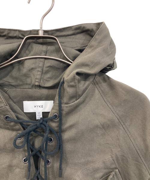 HYKE（ハイク）HYKE (ハイク) /レースアップデッキブルゾン グリーン サイズ:2の古着・服飾アイテム