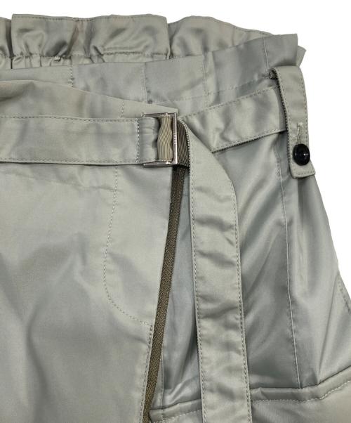 sacai（サカイ）sacai (サカイ) ナイロンツイルスカート プリーツスカート グリーン サイズ:SIZE 1の古着・服飾アイテム