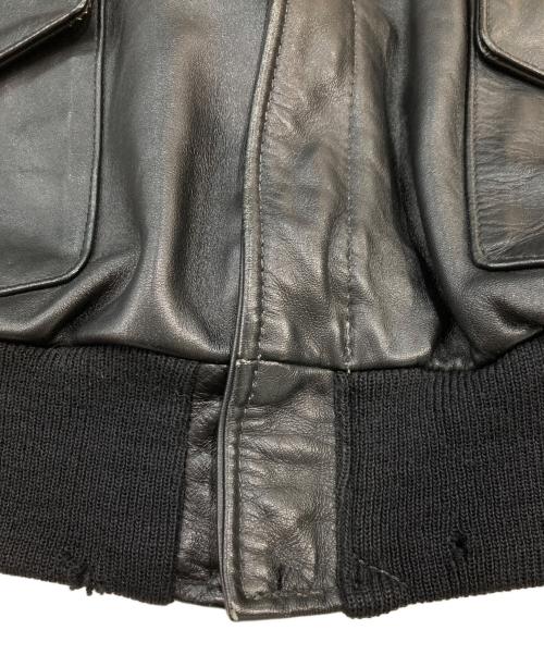 VANSON（バンソン）VANSON (バンソン) TYPE A-2レザージャケット ブラック サイズ:38の古着・服飾アイテム