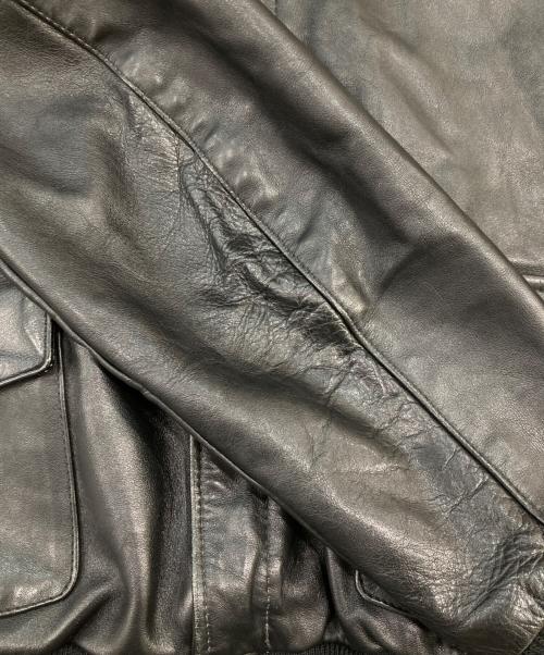 VANSON（バンソン）VANSON (バンソン) TYPE A-2レザージャケット ブラック サイズ:38の古着・服飾アイテム