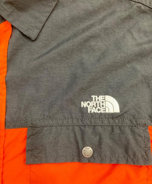 THE NORTH FACE（ザ ノース フェイス）THE NORTH FACE (ザ ノース フェイス) L/S Nuptse Shirt ブラック×オレンジ サイズ:SIZE Lの古着・服飾アイテム