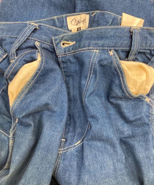 GANRYU（ガンリュウ）GANRYU (ガンリュウ) サルエルペインターデニムパンツ インディゴ サイズ:SIZE Lの古着・服飾アイテム