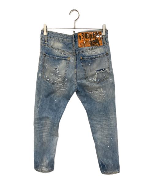 DSQUARED2（ディースクエアード）DSQUARED2 (ディースクエアード) CIGARETTE JEAN デニムパンツ ブルー サイズ:44の古着・服飾アイテム