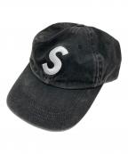 SUPREMEシュプリーム）の古着「Pigment Coated S Logo 6-Panel キャップ」｜ブラック