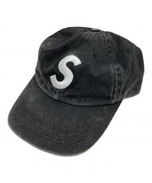 SUPREME（シュプリーム）の古着「Pigment Coated S Logo 6-Panel キャップ」｜ブラック