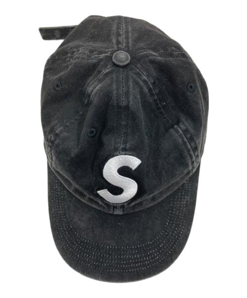 SUPREME（シュプリーム）SUPREME (シュプリーム) Pigment Coated S Logo 6-Panel キャップ ブラック サイズ:FREEの古着・服飾アイテム