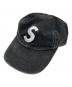SUPREME（シュプリーム）の古着「Pigment Coated S Logo 6-Panel キャップ」｜ブラック