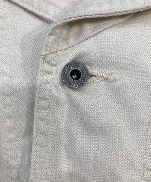 POST O'ALLS（ポストオーバーオールズ）POST O'ALLS (ポストオーバーオールズ) カバーオール ホワイト サイズ:SIZE Lの古着・服飾アイテム