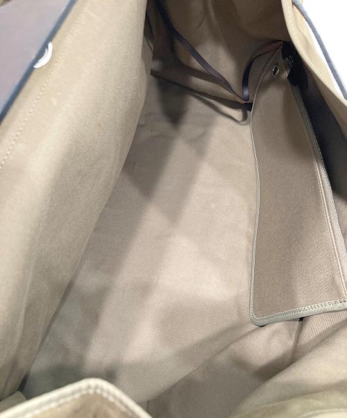HERMES（エルメス）HERMES (エルメス) エールバッグジップ50 ブラウン×ベージュの古着・服飾アイテム
