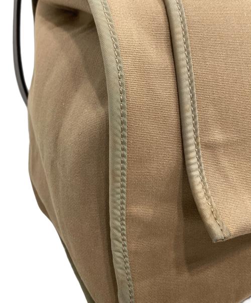 HERMES（エルメス）HERMES (エルメス) エールバッグジップ50 ブラウン×ベージュの古着・服飾アイテム