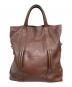 MARTIN MARGIELA (マルタン・マルジェラ) 2WAY レザーセーラーバッグ ブラウン：90000円