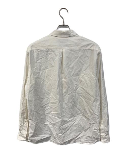 RRL（ダブルアールエル）RRL (ダブルアールエル) リネン ラミーブレンドシャツ ホワイト サイズ:SIZE Lの古着・服飾アイテム