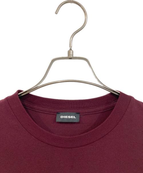 DIESEL（ディーゼル）DIESEL (ディーゼル) ロゴカットソー レッド サイズ:SIZE Mの古着・服飾アイテム