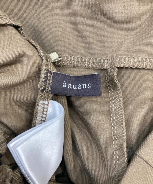 anuans（アニュアンス）anuans (アニュアンス) パネルフレアカットスカート カーキ サイズ:sの古着・服飾アイテム