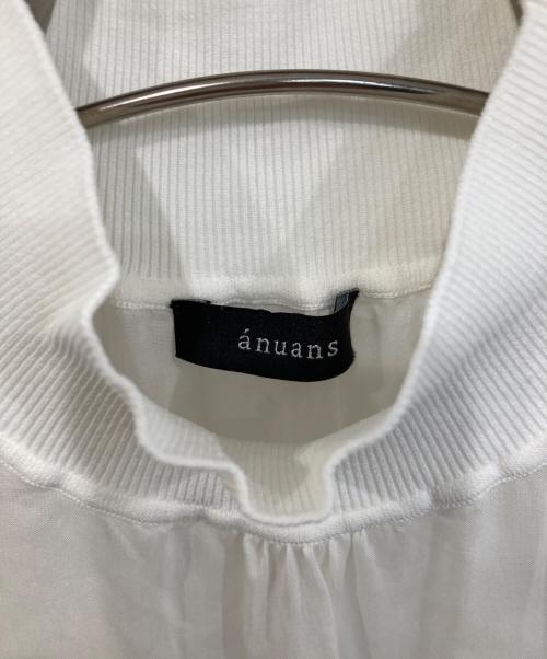 anuans（アニュアンス）anuans (アニュアンス) シアーキュプラトップス ホワイト サイズ:FREEの古着・服飾アイテム