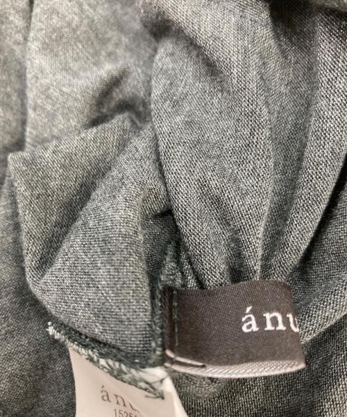 anuans（アニュアンス）anuans (アニュアンス) ギャザードレープカットトップス グレー サイズ:FREEの古着・服飾アイテム