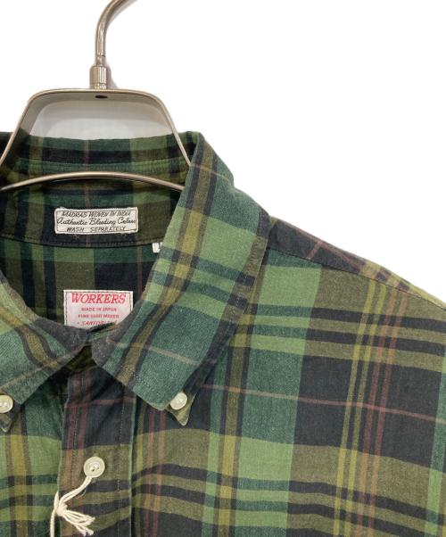 WORKERS（ワーカーズ）WORKERS (ワーカーズ) PULLOVER BD BLACKWATCH MADRAS グリーン サイズ:15の古着・服飾アイテム