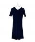 Demi-Luxe Beams (デミルクス ビームス) ニットフレアワンピース ネイビー サイズ:36：3000円