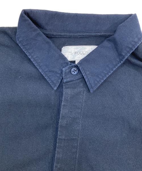 FOLL（フォル）FOLL (フォル) dry cotton rugby shirt ネイビー サイズ:3の古着・服飾アイテム