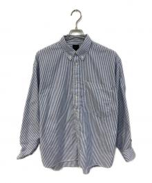 DAIWA PIER39（ダイワ ピア39）の古着「TECH BUTTON DOWN SHIRT L/S STRIPE」｜ブルー×ホワイト