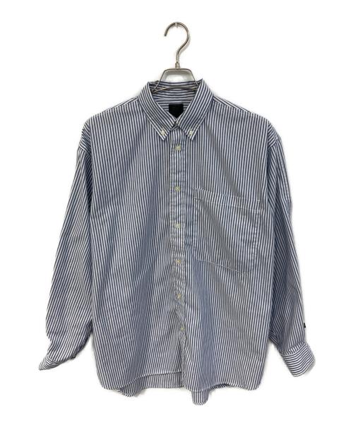DAIWA PIER39（ダイワ ピア39）DAIWA PIER39 (ダイワ ピア39) TECH BUTTON DOWN SHIRT L/S STRIPE ブルー×ホワイト サイズ:SIZE Mの古着・服飾アイテム