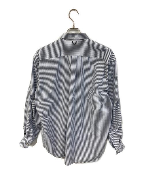 DAIWA PIER39（ダイワ ピア39）DAIWA PIER39 (ダイワ ピア39) TECH BUTTON DOWN SHIRT L/S STRIPE ブルー×ホワイト サイズ:SIZE Mの古着・服飾アイテム
