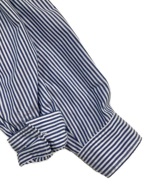 DAIWA PIER39（ダイワ ピア39）DAIWA PIER39 (ダイワ ピア39) TECH BUTTON DOWN SHIRT L/S STRIPE ブルー×ホワイト サイズ:SIZE Mの古着・服飾アイテム