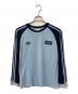 adidas（アディダス）の古着「ツアー スリーストライプス 長袖Tシャツ」｜ブルー