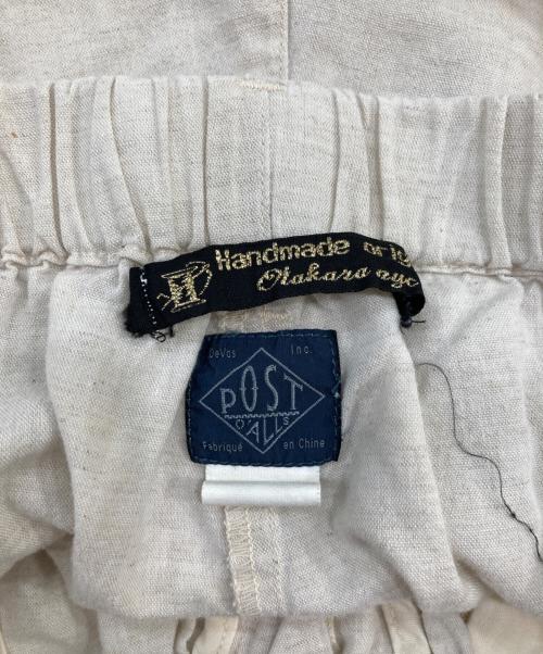 POST O'ALLS（ポストオーバーオールズ）POST O'ALLS (ポストオーバーオールズ) リネンパンツ ベージュ サイズ:SIZE XLの古着・服飾アイテム
