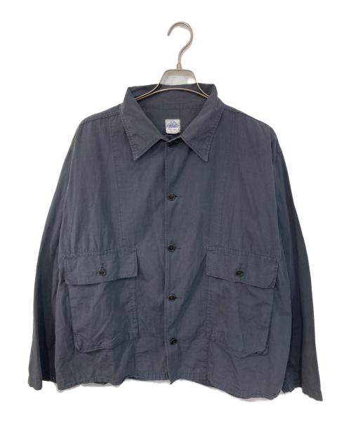 POST O'ALLS（ポストオーバーオールズ）POST O'ALLS (ポストオーバーオールズ) シャツジャケット グレー サイズ:SIZE Lの古着・服飾アイテム