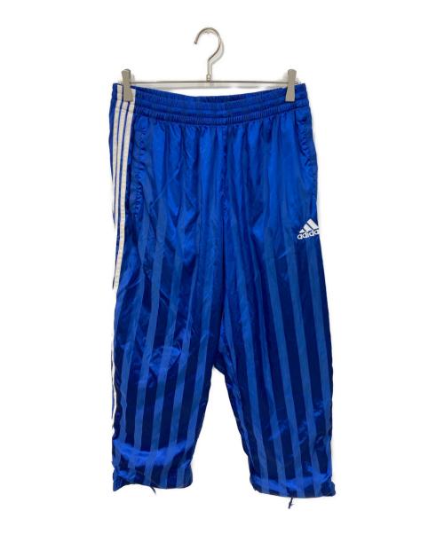 adidas（アディダス）adidas (アディダス) ストライプパンツ ブルーの古着・服飾アイテム