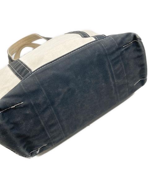 L.L.Bean（エルエルビーン）L.L.Bean (エルエルビーン) キャンバストートバッグ アイボリー×ブラックの古着・服飾アイテム