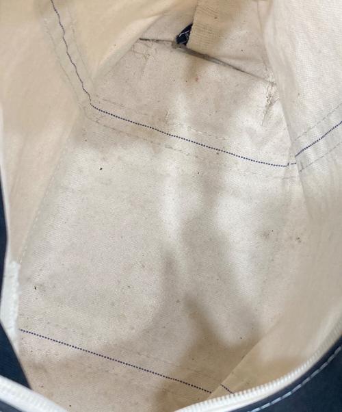 L.L.Bean（エルエルビーン）L.L.Bean (エルエルビーン) キャンバストートバッグ アイボリー×ブラックの古着・服飾アイテム