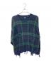 OLD GAP（オールドギャップ）の古着「クラッシュチェックニット」｜ネイビー×グリーン
