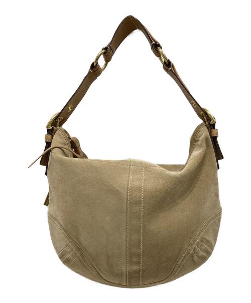 COACH（コーチ）COACH (コーチ) ワンショルダースウェードバッグ ブラウンの古着・服飾アイテム