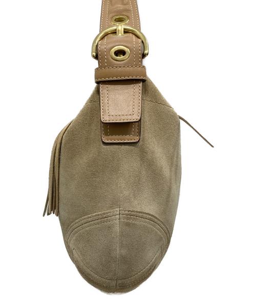 COACH（コーチ）COACH (コーチ) ワンショルダースウェードバッグ ブラウンの古着・服飾アイテム