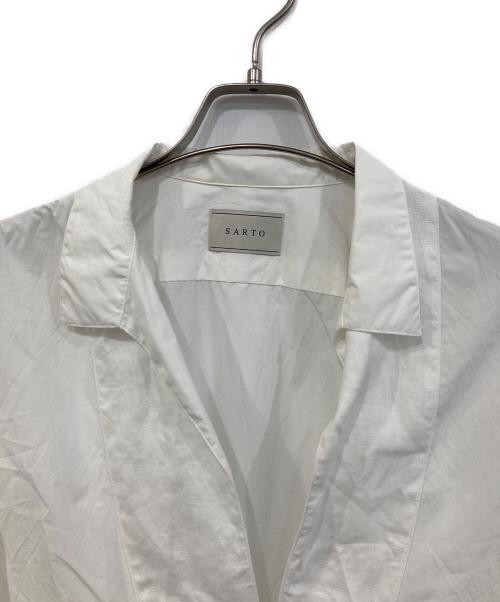 SARTO（サルト）SARTO (サルト) スキッパーシャツ ホワイト サイズ:SIZE Mの古着・服飾アイテム