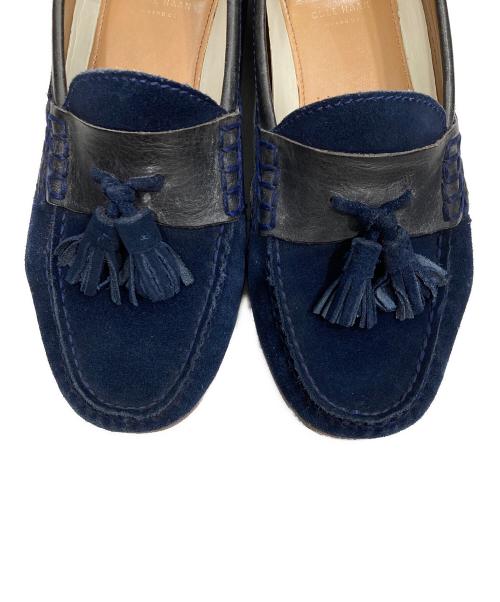 COLE HAAN（コールハーン）COLE HAAN (コールハーン) ピンチ グランド スエード タッセルローファー ネイビー サイズ:7の古着・服飾アイテム