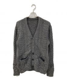 sacai（サカイ）の古着「切替アランニットカーディガン」｜グレー