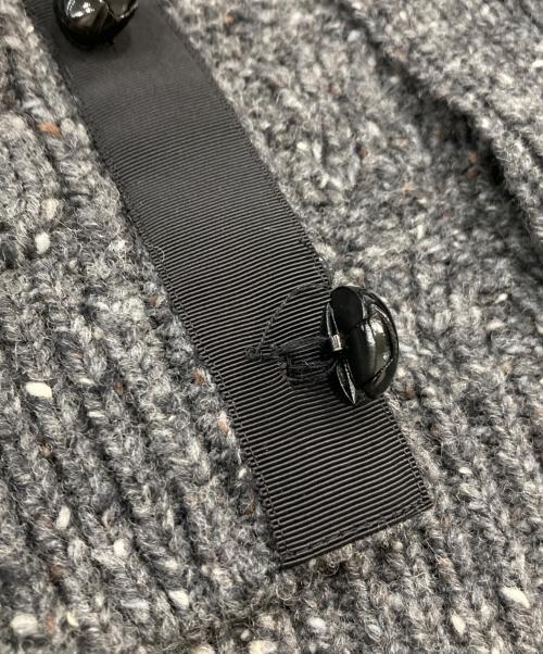sacai（サカイ）sacai (サカイ) 切替アランニットカーディガン グレー サイズ:SIZE 2の古着・服飾アイテム