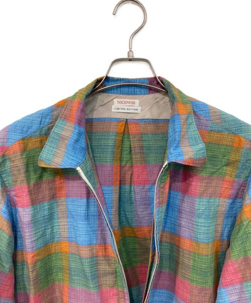 NICENESS（ナイスネス）NICENESS (ナイスネス) GIGLI LONG ZIP PULLOVER/ジリ ロング ジップ プルオーバー マルチカラー サイズ:SIZE Lの古着・服飾アイテム