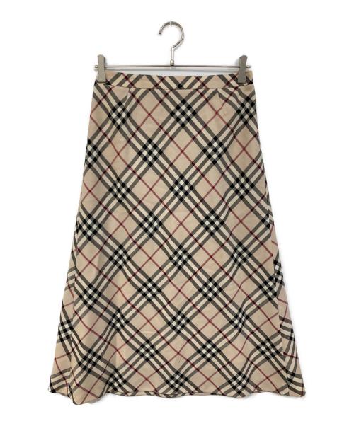 BURBERRY LONDON（バーバリーロンドン）BURBERRY LONDON (バーバリーロンドン) ノヴァチェックスカート ベージュ サイズ:SIZE 40の古着・服飾アイテム