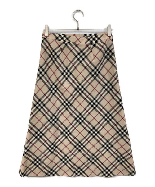 BURBERRY LONDON（バーバリーロンドン）BURBERRY LONDON (バーバリーロンドン) ノヴァチェックスカート ベージュ サイズ:SIZE 40の古着・服飾アイテム