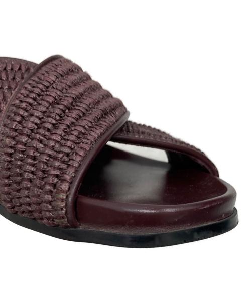 Manolo Blahnik（マノロブラニク）Manolo Blahnik (マノロブラニク) OTAWI RAFFIA ブラウン サイズ:40の古着・服飾アイテム