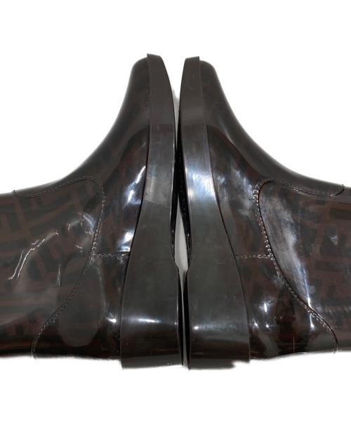 FENDI（フェンディ）FENDI (フェンディ) ズッカ柄レインブーツ ブラウン サイズ:SIZE 37の古着・服飾アイテム