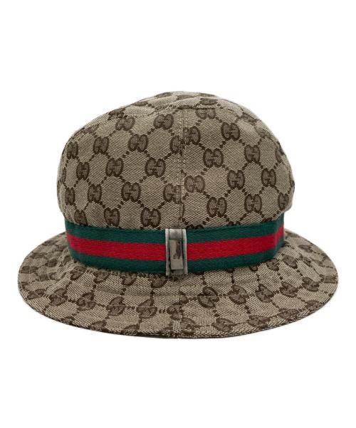 GUCCI（グッチ）GUCCI (グッチ) GGキャンバスバケットハット ベージュの古着・服飾アイテム